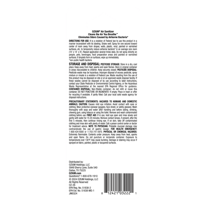 Air Sanitizer Spray .8oz